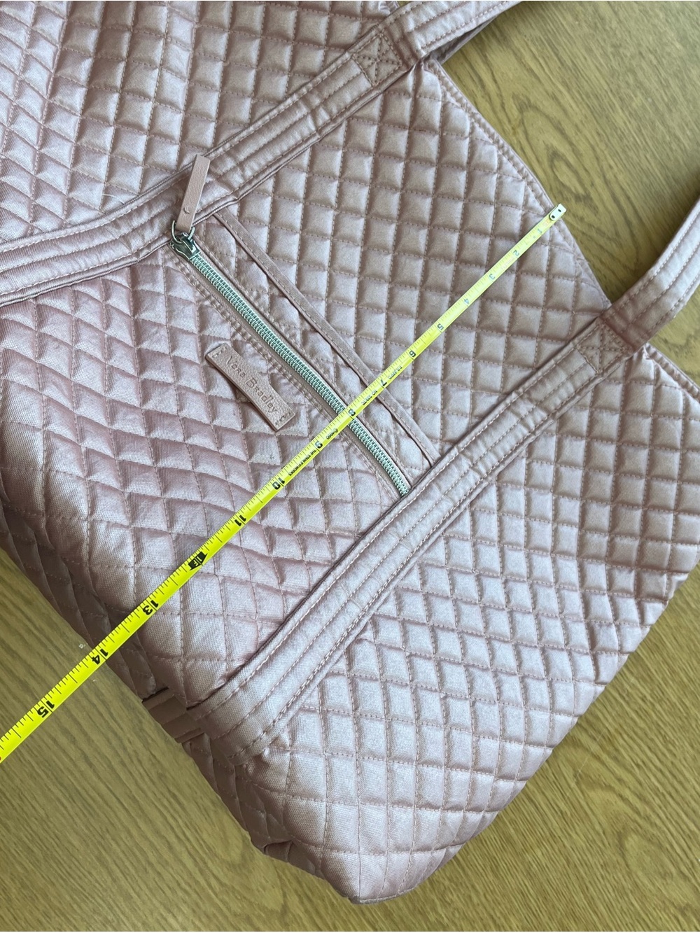Vera Bradley Quilted Metallic Rose Tote - Picture 9 of 11